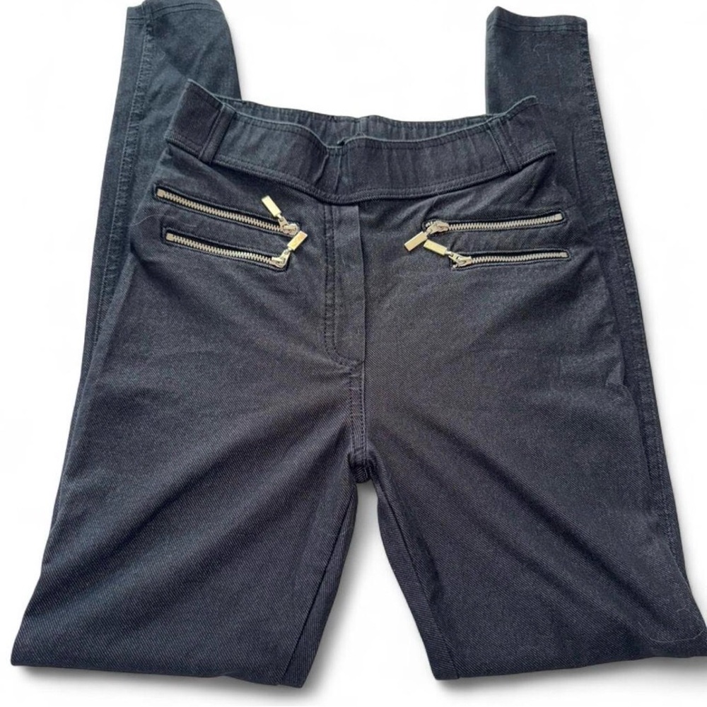 Select Navy Skinny Pants Zip Pocket Moto Style | Euro 36 US 4